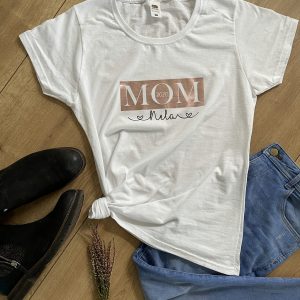 Individuelles Mom- T-shirt *personalisiertes Shirt für Mama zB zum Muttertag