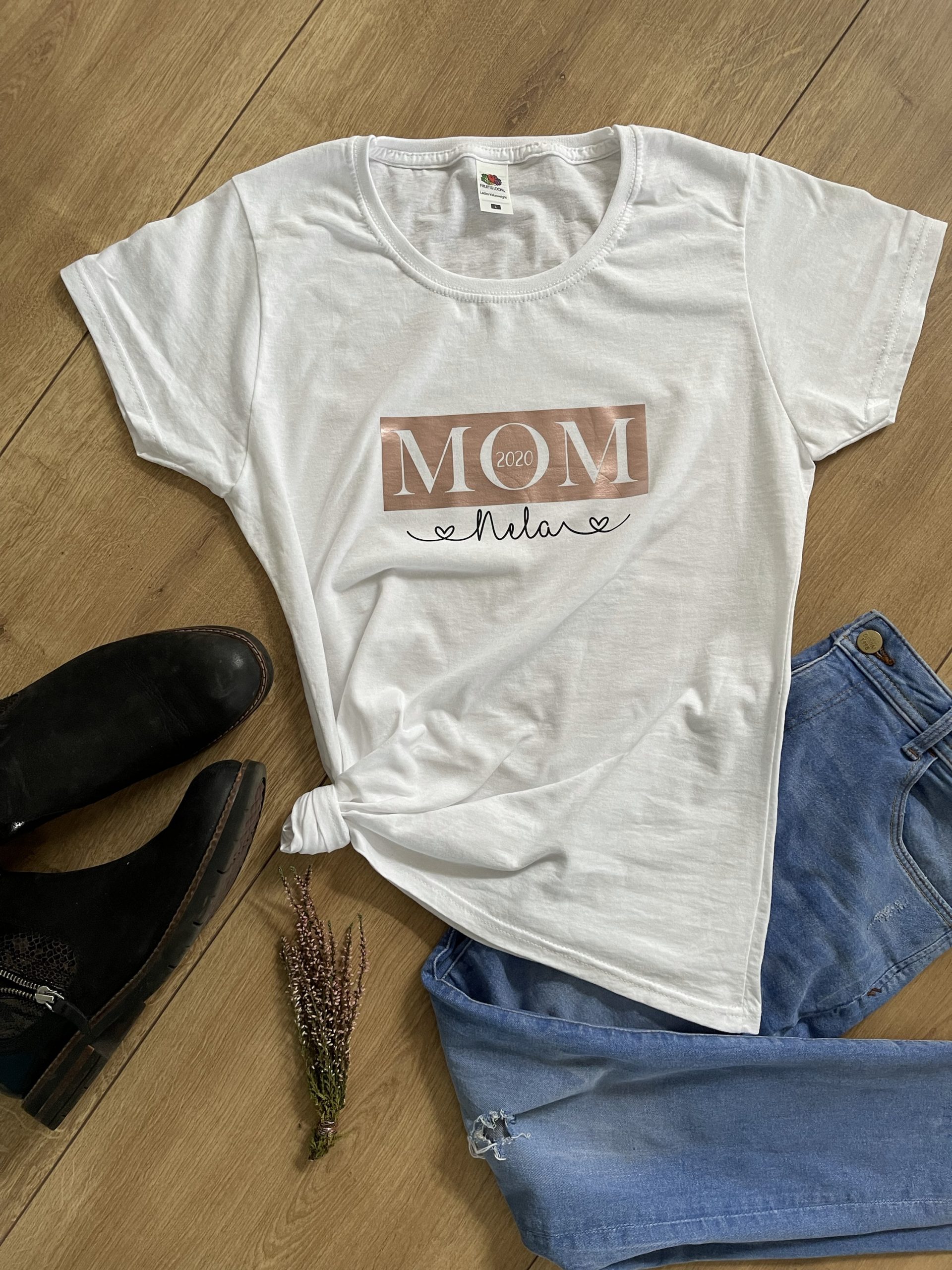 Individuelles Mom- T-shirt *personalisiertes Shirt für Mama zB zum Muttertag