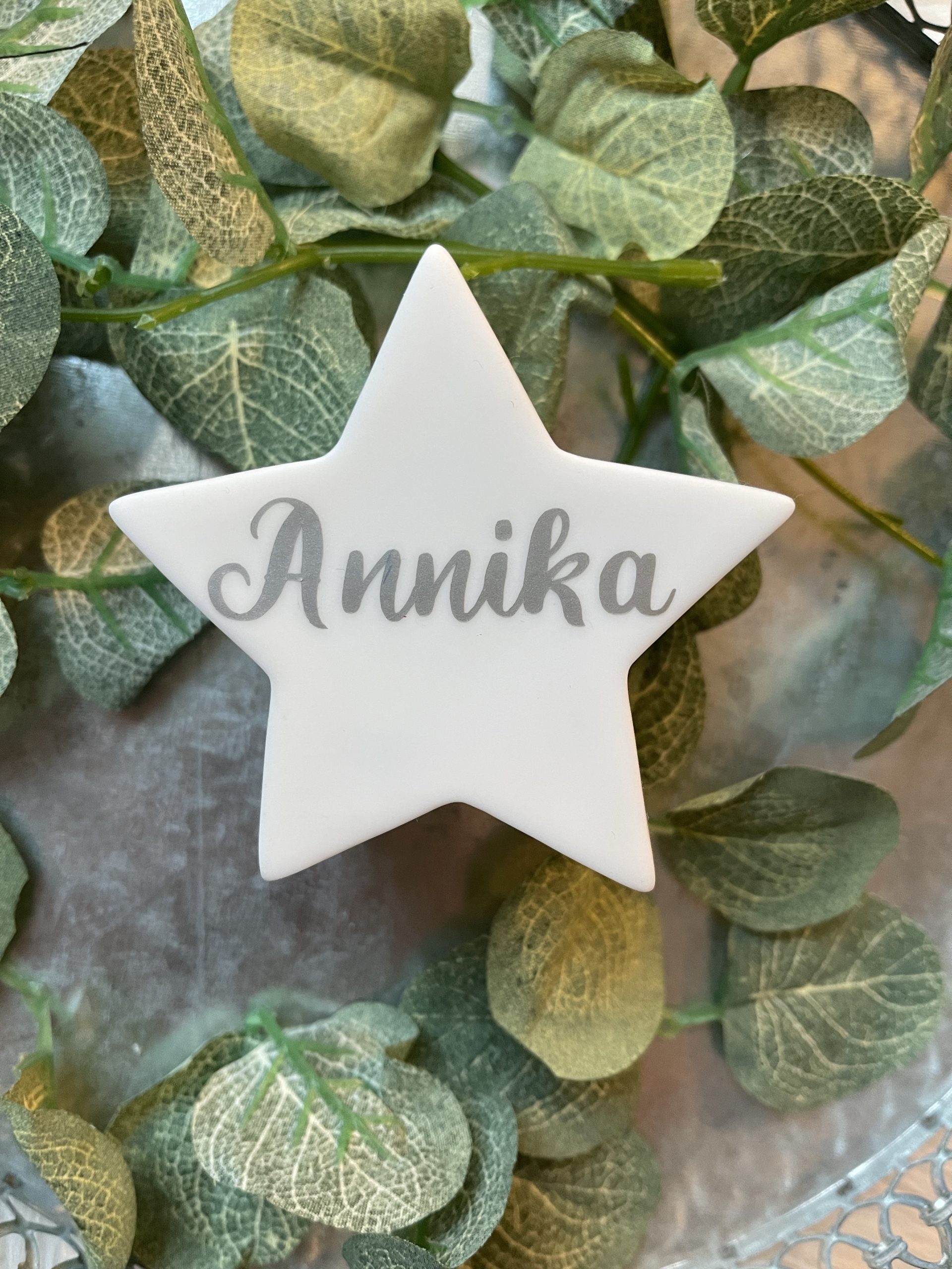 Kleiner Leuchtstern mit Namen LED Stern personalisiert Geschenk zur Geburt * Weihnachten / Nachtlicht mit Farbwechsel – Bild 7