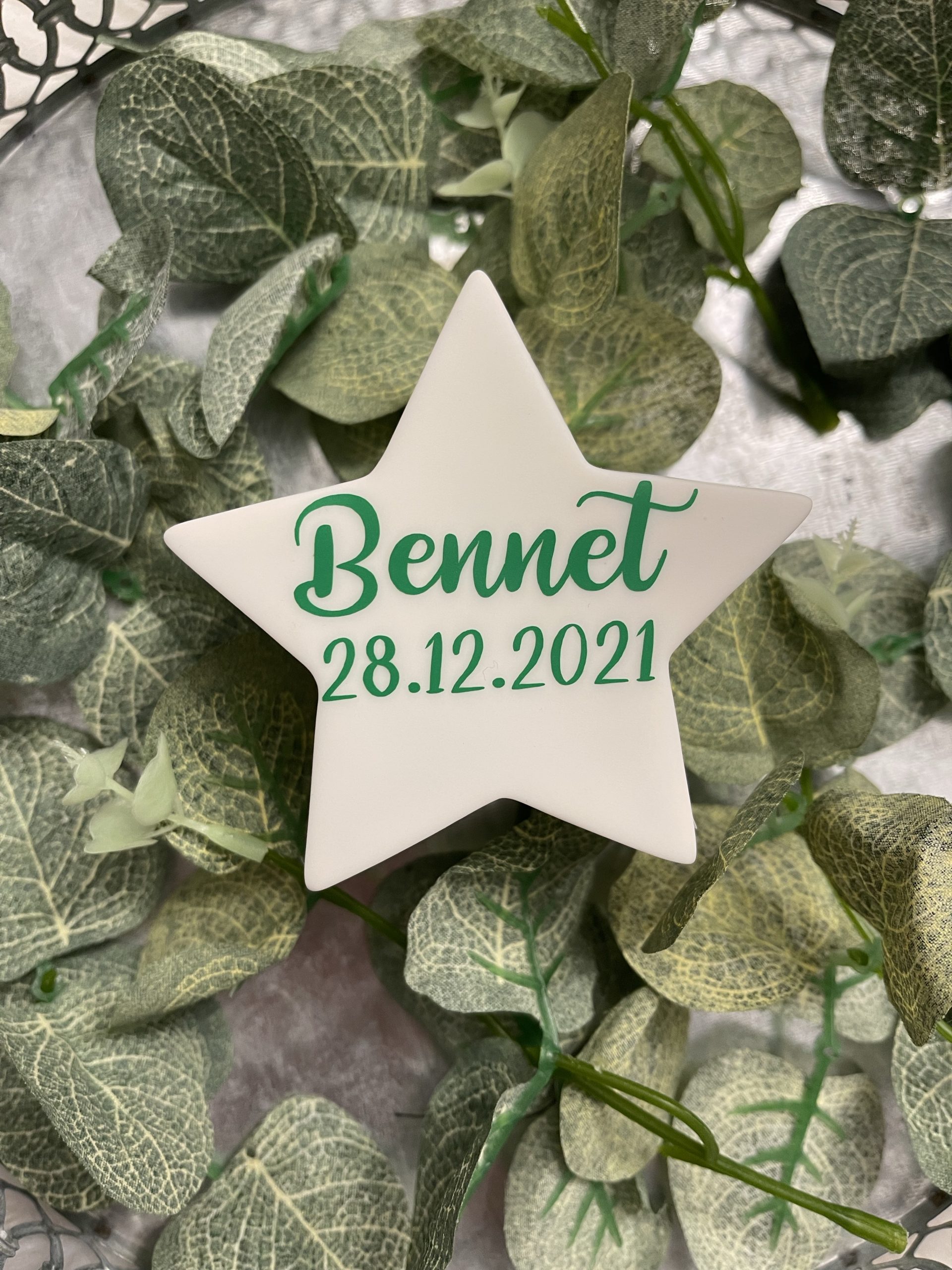 Kleiner Leuchtstern mit Namen LED Stern personalisiert Geschenk zur Geburt * Weihnachten / Nachtlicht mit Farbwechsel – Bild 6